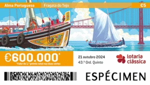 Bilhete do sorteio 43