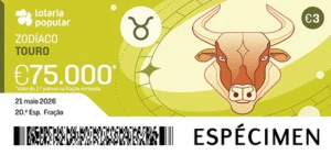 Bilhete do sorteio 20
