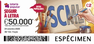 Bilhete do sorteio 38